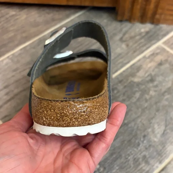 Birkenstock Arizona Soft Footbed, Silver, EU 39/US 8 normcore minimalist boho - Picture 5 of 16